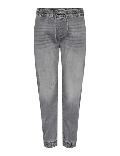 ONLY 7/8-Jeans KELDA MISSOURI – Graue Denim-Hose - Stylische 7/8-Jeans in grau mit Mid Waist und komfortablem Stretchanteil, ideal für lässige Outfits.