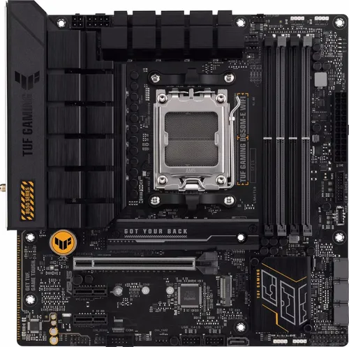 ASUS TUF B650M-E WIFI mATX Mainboard - Hochleistungsfähiges AM5 Mainboard mit PCIe 4.0, RGB-Beleuchtung und umfangreicher Anschlussvielfalt für Gaming und kreative Anwendungen