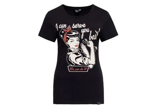 QueenKerosin T-Shirt Queen Kerosin Damen Basic T-Shirt 