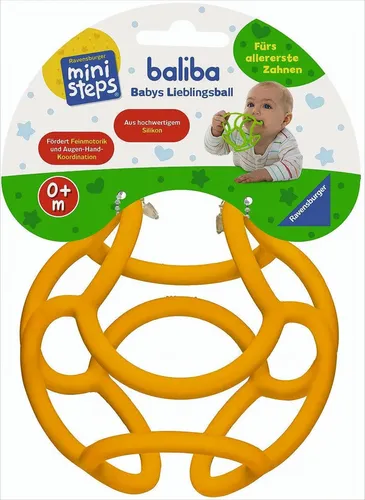 Ravensburger ministeps Spielzeug Beiß- und Greifball baliba orange 04552