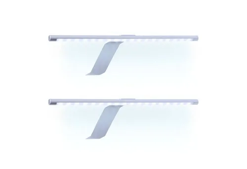 kalb Material für Möbel LED Kleiderschrankleuchte 2er Set - Wandbeleuchtung mit rotierbarem Leuchtenkopf für individuelle Ausrichtung und starker Lichtausbeute von 5.4 Watt – ideal für Schränke und Regale.