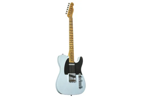 Fender E-Gitarre, E-Gitarren, Premium-Instrumente, 1954 Telecaster JRN MN Faded Aged Sonic Blue #R136905 - Custom