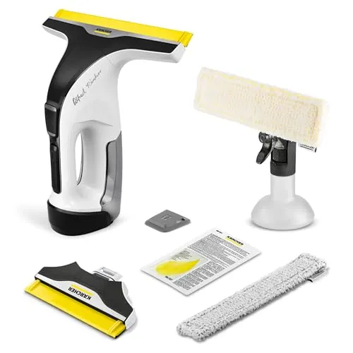 Kärcher Akku-Fenstersauger WV 8 Signature Line mit Xtra!Flex Silikonlippe - Erleben Sie mühelose Reinigung mit der flexiblen Silikonlippe, die sich perfekt anpasst. Mit 55 Minuten Akkulaufzeit und 360° Saugfunktion für alle Oberflächen – ideal für Fenster, Spiegel und mehr!