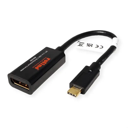 USB Typ C - DisplayPort Adapter, 0,2 m - Monitor-AV-Kabel & -Adapter, bidirektionaler Kabel-Adapter für eine einfache Verbindung zwischen USB Typ C und DisplayPort, ideal für HD-Displays.