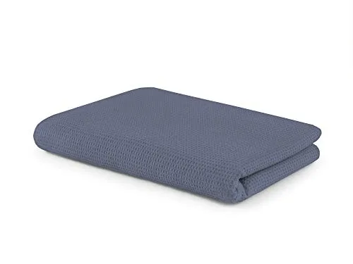 SETEX Waffelpiqué Kuscheldecke 150 x 200 cm, Himmelblau - Vielseitige 100% Baumwoll-Decke, ideal als Wohn-, Tages- oder Outdoordecke. Atmungsaktiv und schadstoffgeprüft für höchsten Komfort.