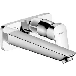 hansgrohe Logis Wand Waschtisch Armatur 71220000 - Unterputz Einhebelmischer, chrom, 195 mm Ausladung und ideal für Durchlauferhitzer