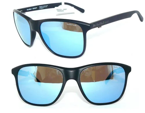 RED BULL SONNENBRILLE SCHWARZ BLAU SPIEGEL POLARIZED REACH SPORTBÜGEL 869 SPECT