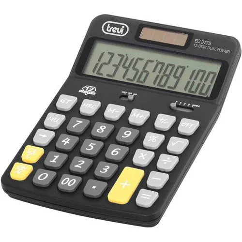 Trevi EC 3775 Taschenrechner Desktop Finanzrechner (Solarzellen, Batterien) (0377500)