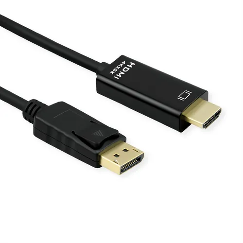 DisplayPort Kabel DP - UHDTV, Slim, Stecker/Stecker, schwarz, 3 m