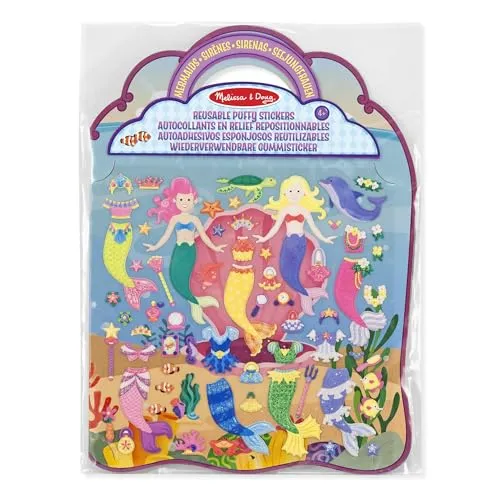 Melissa & Doug Wiederverwendbare Gummisticker - Meerjungfrau