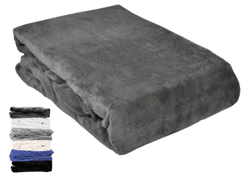 JACK Spannbettlaken Teddy Flausch Cashmere Touch Weiß Grau Anthrazit, Microfaser, Gummizug: Rundumgummizug, (1 Stück), Teddy Plüsch, kuschlig, weiche Oberfläche, superweicher Cashmere-Touch