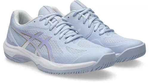 ASICS COURT HUNTER FF Hallenschuh, Gr. 39,5, blau fade - Volleyballschuhe mit ASICS GEL™-Technologie für optimale Dämpfung und Komfort beim Sport. Ideal für Badminton und Squash. Strapazierfähiges Synthetik-Obermaterial, leicht profiliert für besseren Halt.