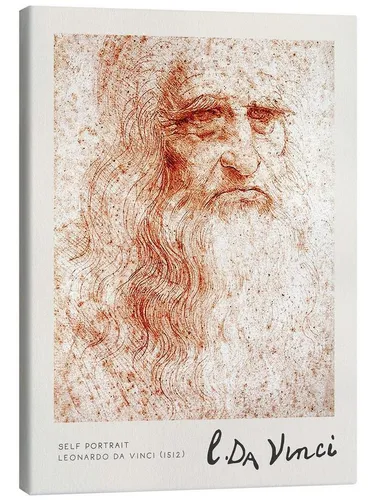 Posterlounge Wandbild Self Portrait, Leonardo da Vinci, erhältlich als Poster, Leinwandbild, Wandsticker oder Acrylglasbild