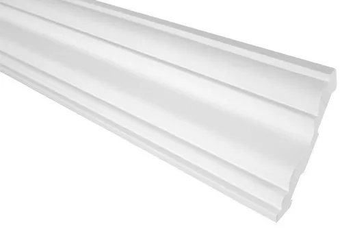 Hexim Stuckleiste P828, 2 Meter - Moderne Deckenleisten aus PU Hartschaum - Deckenleisten aus hochwertigem Polyurethan, feuchtigkeitsbeständig und leicht zu montieren. Ideal für stilvolle Übergänge zwischen Wand und Decke in jedem Raum.