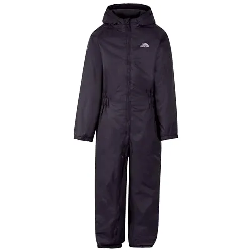 Trespass Dripdrop Kinder Regen-Overall (116) (Dunkelgrau) von Trespass