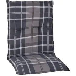 beo Niederlehner 4er Set Beckley M215 anthrazit/weiß/grau Karo - Lautsprecher Auflage für Niedriglehner-Stühle, mit 6cm starker Polsterung für höchsten Sitzkomfort und umweltfreundlicher Produktion in Europa.