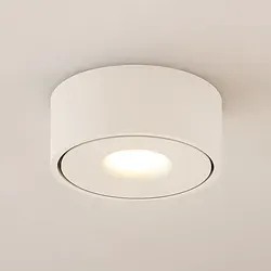 Arcchio LED Deckenleuchte Rotari - Moderne 1-flammige Lampe in Weiß aus Aluminium - Energiesparlampe für Wohnzimmer, Flur, Küche & mehr – inklusive hochwertigem Leuchtmittel für sofortige Nutzung. Ideal für energieeffiziente Beleuchtung und stilvolle Raumgestaltung.