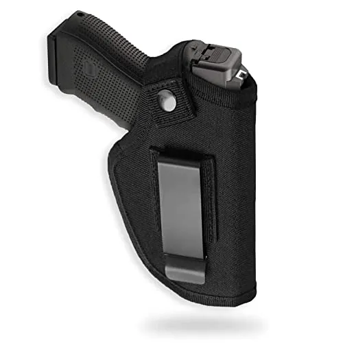 Gürtelholster,Waffenholster,Pistolen Holster,Taktische Pistolenholster,Concealed Carry with Metal Clipp,Gelten Klein und Großpistolen Rechts und Linkshänder (Universal-Typ)