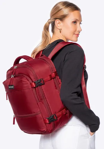 Wittchen Damen Multifunktionsrucksack für Flugreisen, rot