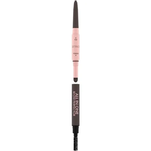 Catrice All In One Beidseitiger Augenbrauenstift 030 Dark Brown - Brauenstifte & -puder, veganer Augenbrauenstift für perfekte Form und Volumen, hebt die natürliche Schönheit Ihrer Augenbrauen hervor.