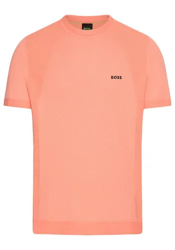 BOSS GREEN Rundhalspullover Momentum Lite T24 mit Strukturmix