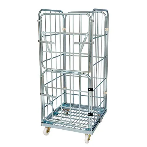 Rollbehälter 1460 mm - 2-seitig verzinkt, 500 kg Traglast, individuell konfigurierbar mit bis zu 4 Zwischenböden