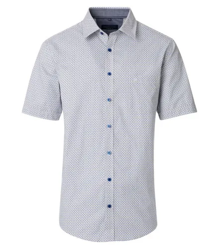 CASAMODA Kurzarmhemd Kent Comfort Fit 1/2Arm blau - Hochwertiges Kurzarmhemd aus 100 % Baumwolle in Größe 4XL. Ideal für lässige Anlässe und bietet hohen Tragekomfort. Perfekt für jeden Tag!