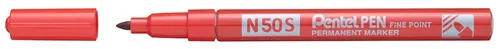 Pentel Permanent-Marker N50S, Rundspitze fein, rot