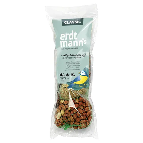 Produktbild Erdtmanns 4-teilige Futterkette für Wildvögel & Tauben, Garten Balkon