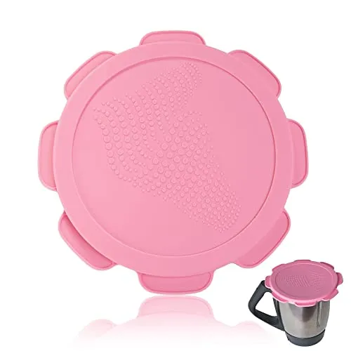 mixcover Silikondeckel wasser-, luft- und geruchsdicht für Thermomix TM5 TM6 TM Friend | BPA frei | Lebensmittelecht – Rosa