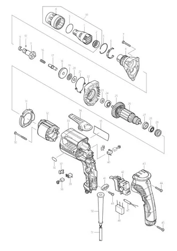Makita Ersatzteile für Schnellbauschrauber FS4000