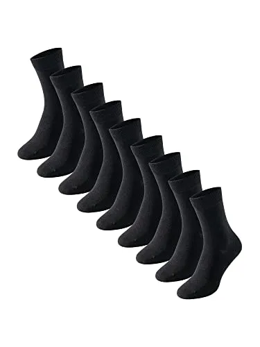 Uncover by Schiesser Damen 9 Pack Socken Strümpfe - Sparpack - Sportsocken mit elastischen Komfortbündchen, verstärkten Belastungszonen und hohem Baumwollanteil für optimalen Tragekomfort.