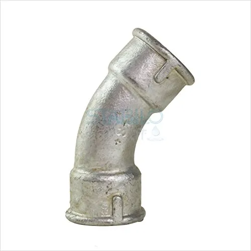 Stabilo-Sanitaer Rohrbogen 1/2 Zoll DN15 lang 2xIG Bogen Temperguss Fitting Gewindefitting Tempergussfitting Rohrfitting