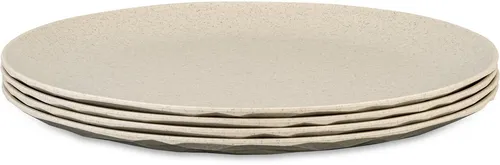KOZIOL Speiseteller CLUB PLATE 4-tlg. in beige von koziol