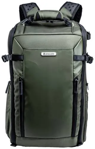 Vanguard Veo Select 48BF GR - Rucksack für Fotoequipment - Rucksack für Fotoequipment, bietet Platz für DSLR, 7-8 Objektive und Laptop. Flexibler Zugriff und bequemes Tragen dank Rutschfestem Geschirr – ideal für Fotografie unterwegs.