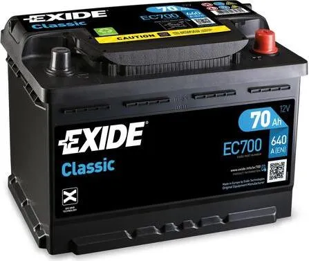 EXIDE Classic Starterbatterie 12V 70Ah 640A/EN B13 L3 Batterie