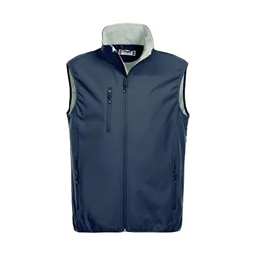 CLIQUE Herren Softshell Vest Gilet Outdoor Weste, Dunkles Marineblau, XXXXX-Large - Herren-Westen mit elastischem Band für optimalen Komfort bei Bewegung. Stylische Thermoweste in vielen Farben, perfekt für Ihre täglichen Abenteuer.