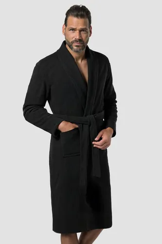 JP1880 Bademantel Homewear mit Schalkragen - Eleganter Bademantel in Langform aus hochwertigem Frottee-Materialmix. Ideal für entspannte Abende und gemütliche Morgenstunden. Pflegeleicht und mit modischem Design.