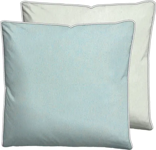 biberna Melange-Flanell Bettwäsche 0840500 MELANGE UNI color: ciel, size: 1x 80x80 cm