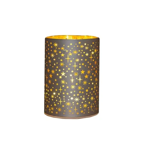 Coen Bakker LED Dekobeleuchtung Stimmungsbeleuchtung für Innen verschiedene Designs 3AA, Farbe:Perle Sterne