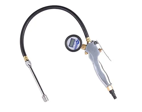 WELDINGER Druckluft-Reifenfüller digital mit Tankstellenstecker