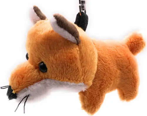 Onwomania Plüsch / Kuschel / Stoff Tier Schlüsselanhänger Fuchs Rotfuchs braun 11 cm