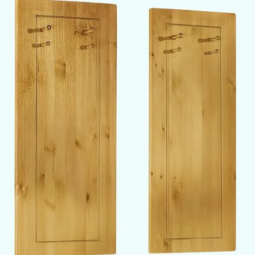clever-moebel Wandgarderobe aus Kiefernholz im Landhausstil - 2er Set, Paneel