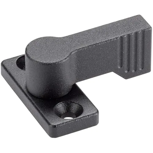 Drehriegel mit Flügelgriff einseitig, schwarz | 24101.0202