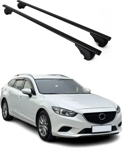 OMAC Dachträger für Mazda 6 (2012-2025) - Robuster und leichtgewichtiger Dachgepäckträger aus Metall, wasserbeständig und abnehmbar. Ideal für Reisen und Outdoor-Aktivitäten, mit einfachem Montageprozess und aerodynamischem Design.