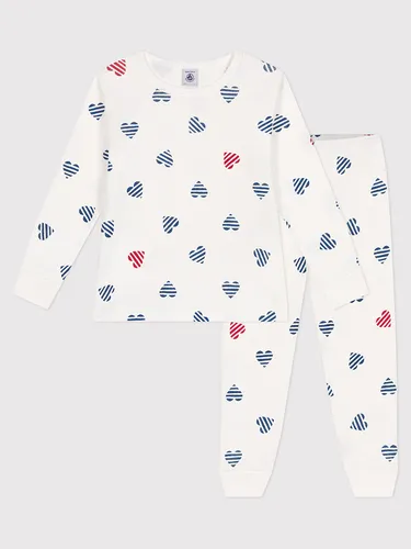 Petit Bateau Pyjamas/Nachthemden BRETONNE in Weiss, 10 Jahre - Kinder-Nachtwäsche: Bequemer Pyjama von Petit Bateau aus hochwertiger Baumwolle, ideal für süße Träume und entspannte Nächte.