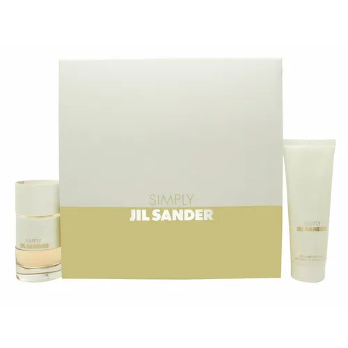 Jil Sander Simply Geschenkset für Damen - Elegantes Geschenkset mit 40 ml Eau de Toilette und 75 ml Body Milk. Der dezente Duft mit Mandarine und Bergamotte ist ideal für den Alltag und sorgt für ein angenehmes Hautgefühl.