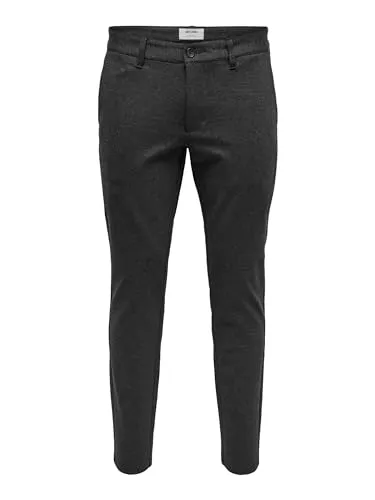 ONLY & SONS Chinos ONSMARK SLIM GW 0209 PANT NOOS grau 30 - Wanderhosen aus elastischem Material, pflegeleicht und modisch, ideal für aktive Freizeitgestaltungen.
