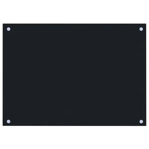vidaXL Küchenrückwand Spritzschutz aus Hartglas 70x50cm in schwarz von vidaXL