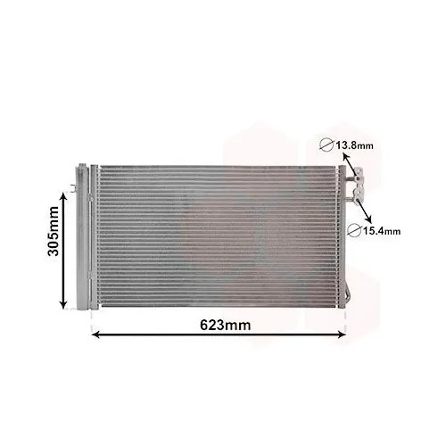 Van Wezel Kondensator für Klimaanlage 06005296 - Autoteile für effiziente Kühlung, sorgt für optimale Klimatisierung im Fahrzeug